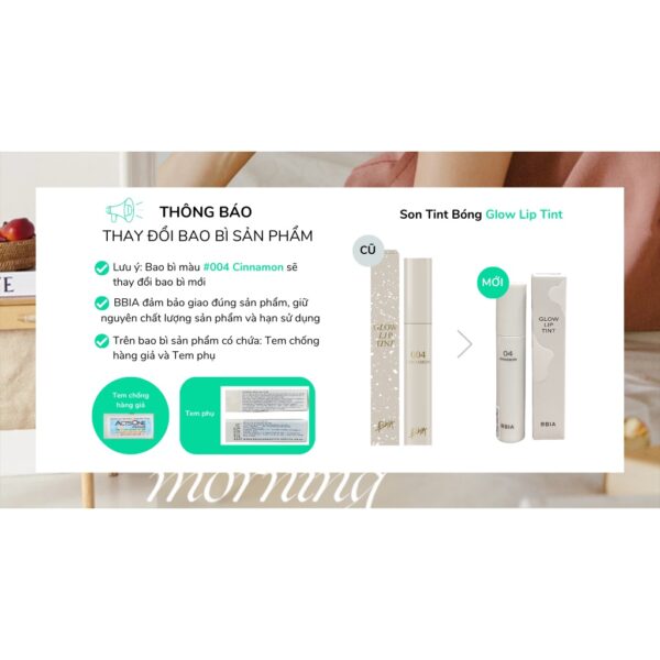 Bbia Glow Lip Tint - Hình ảnh 2