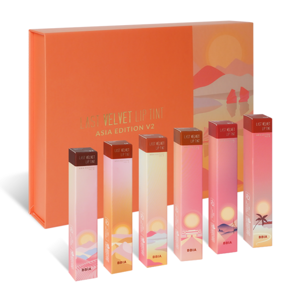 Combo Trọn Bộ 6 Son kem lỳ Bbia Last Velvet Lip Tint Asia Edition 2 ( 6 x 5g)
